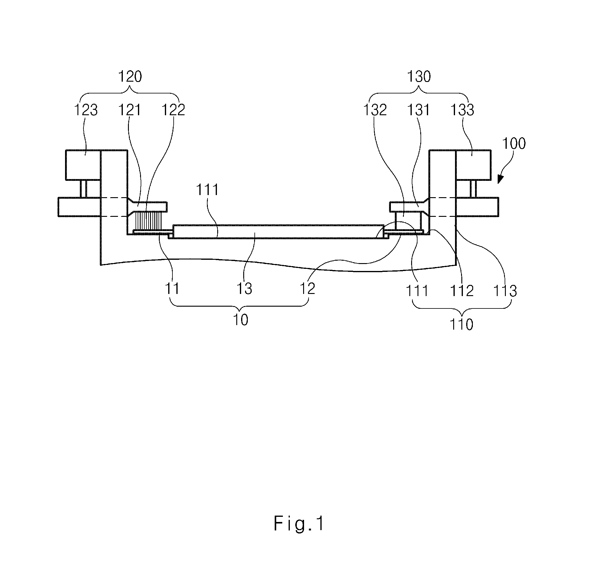 Gripper assembly for battery charging and discharging