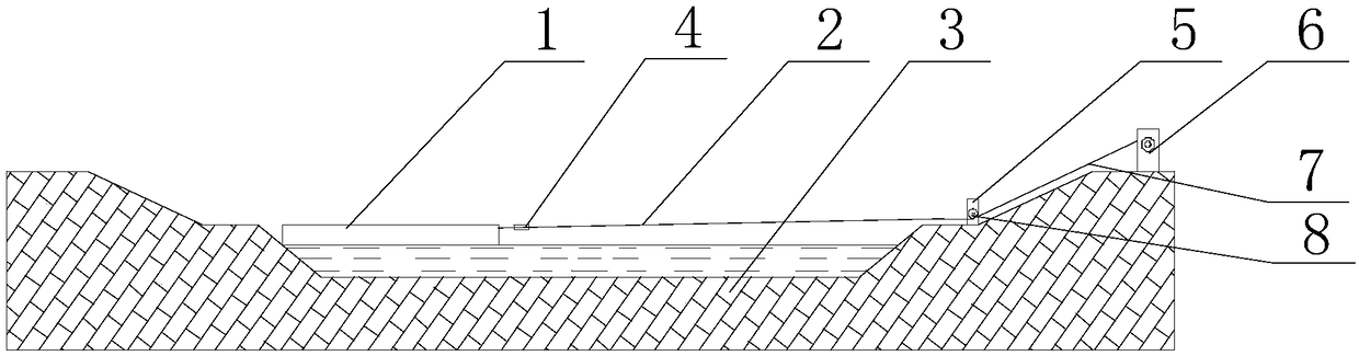 Buoyancy platform driving device for sewage treatment floating cover system