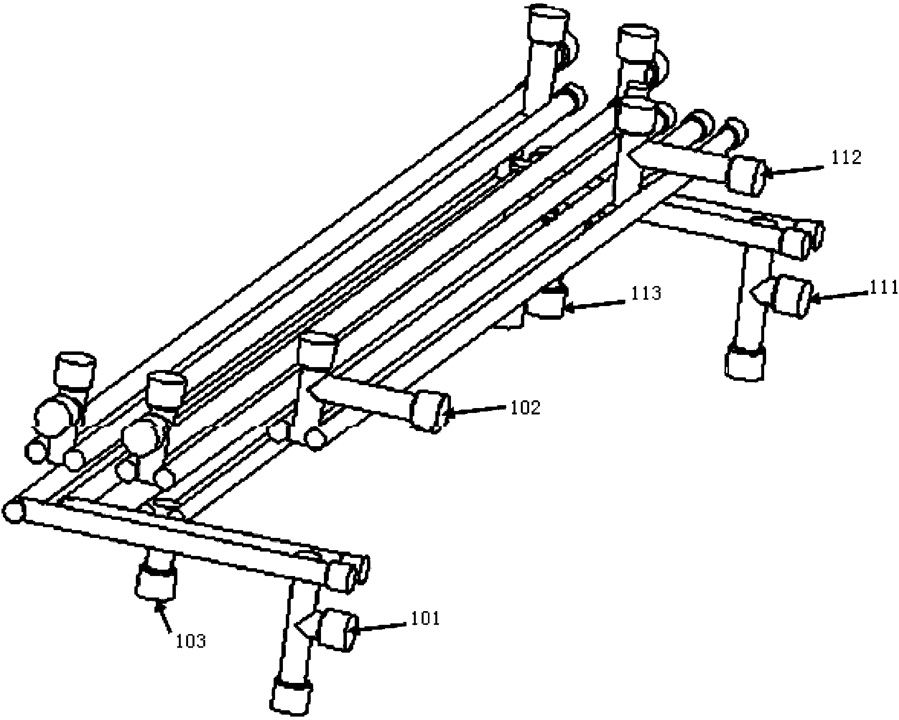 Quick steam forming device for decoration panel