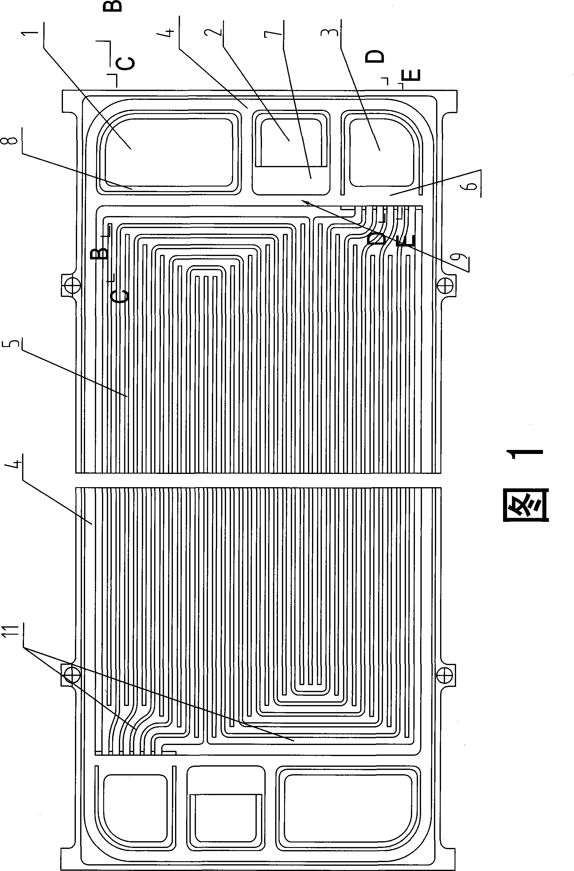 Metal bipolar plate for proton exchange membrane fuel cell