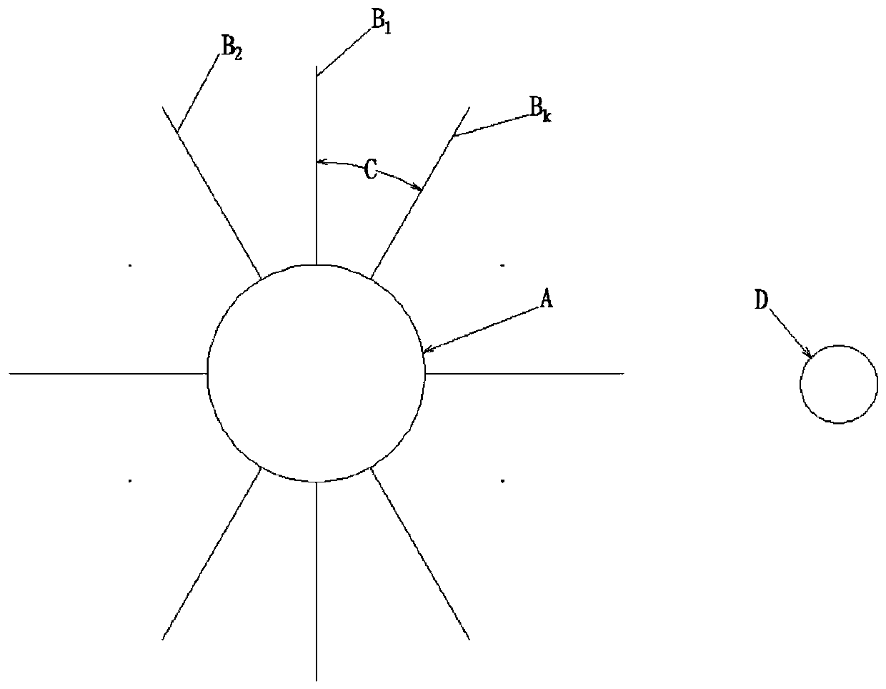 Communication method between spacecraft and extravehicular target equipment