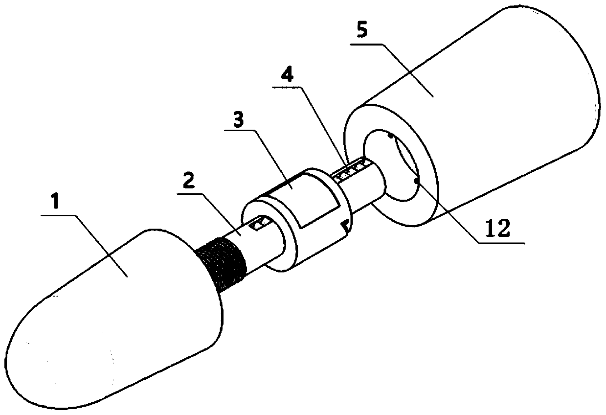 Earplug type alarm clock based on bone conduction and implementation method thereof