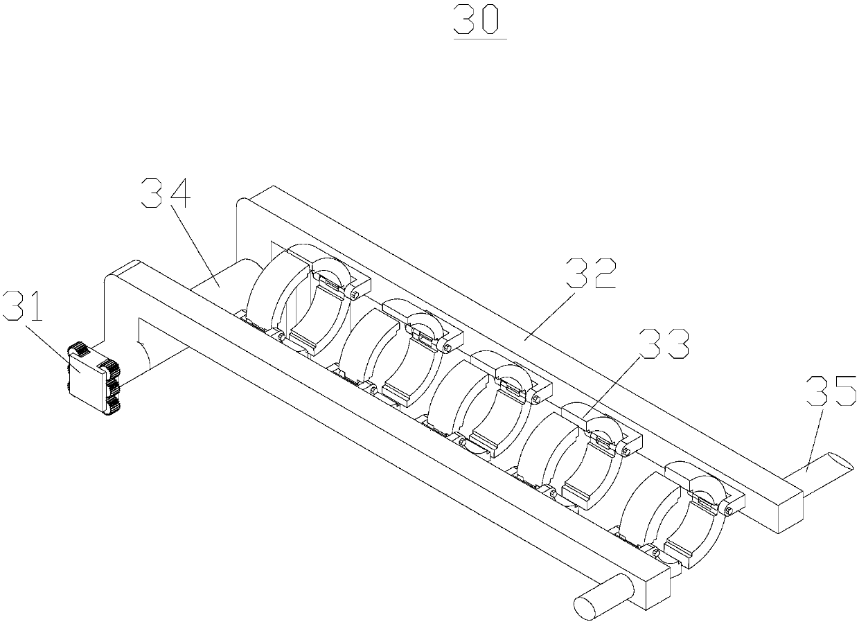 Hydraulic oblique push type offshore wind turbine installation system