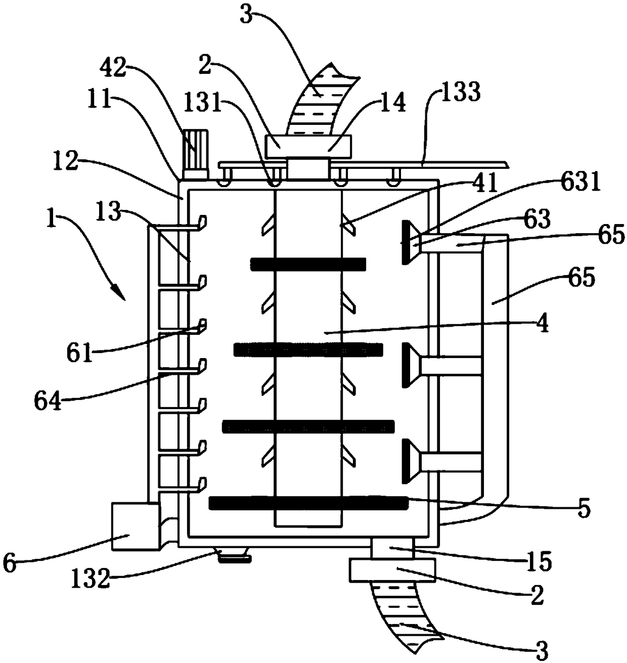 Environment-friendly type automatic quartz sand drying device and quartz sand drying method