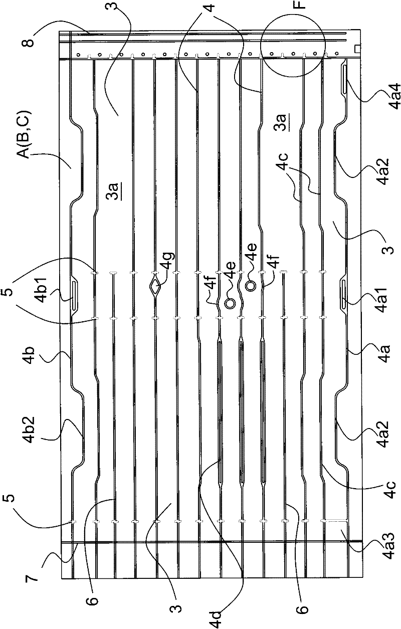 Three-layer air packing device and production method thereof