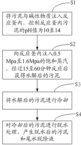 Alkali adding catalytic thermal hydrolysis treatment method for sludge