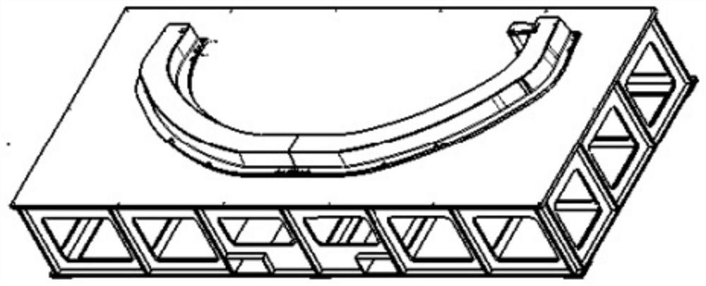 A method for high-strength soft tooling to realize co-curing of L-shaped ribs and C-shaped frame structure composite parts