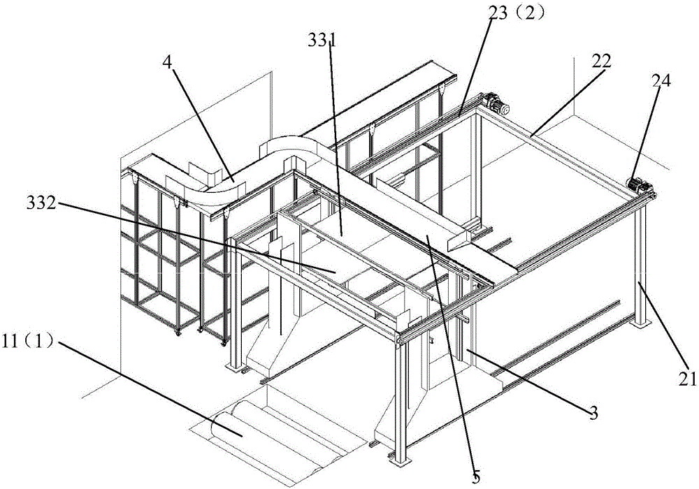 Automatic loading and stacking production line