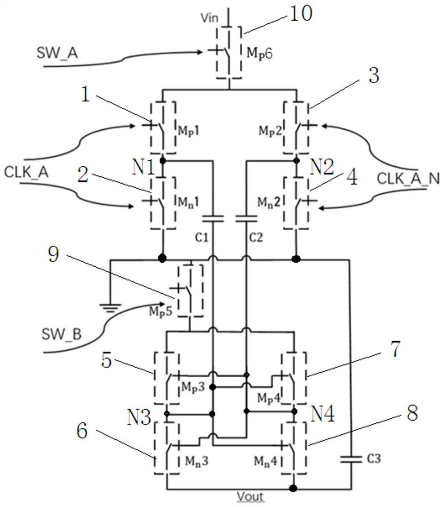 Low-voltage noise charge pump circuit