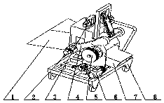 Tree branch smashing machine for smashing tree branches