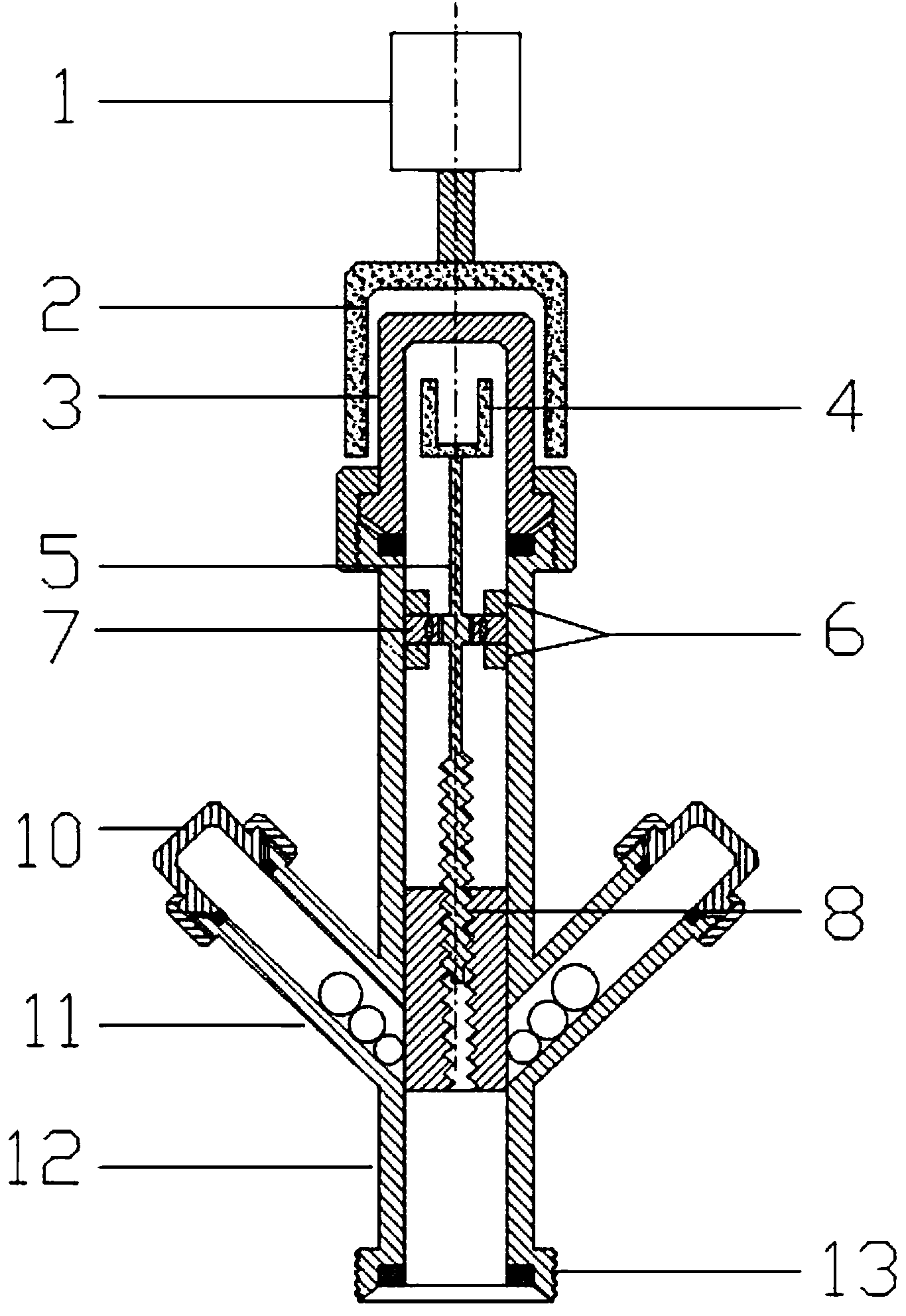 Totally-enclosed high-voltage resistant magnetomotive multi-ball injector