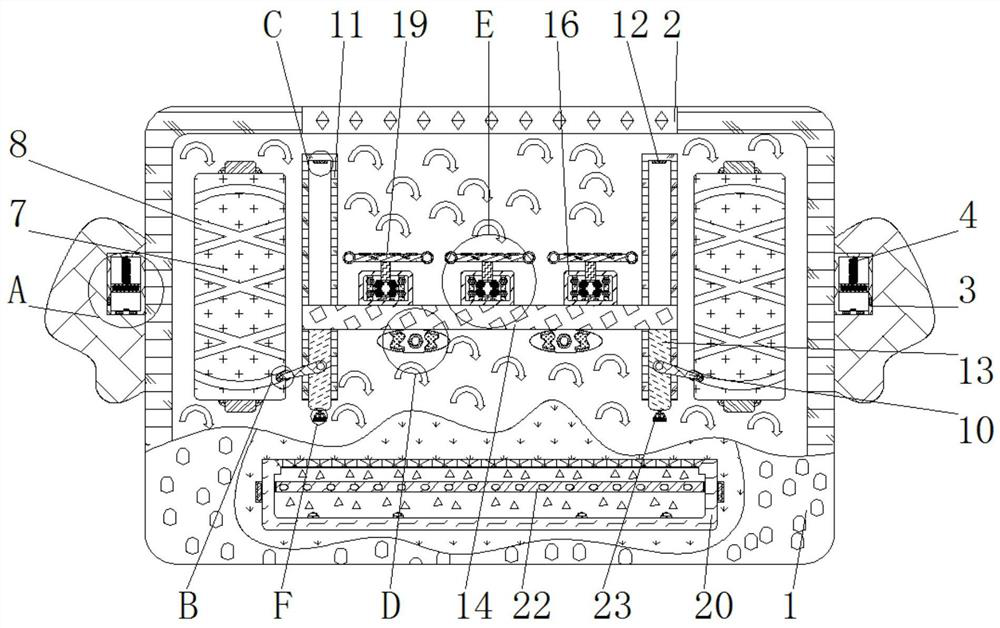 Intelligent irrigation device for mine tree cultivation