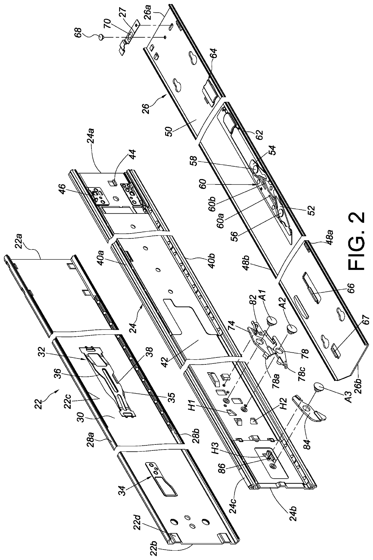 Slide rail assembly and operation method thereof