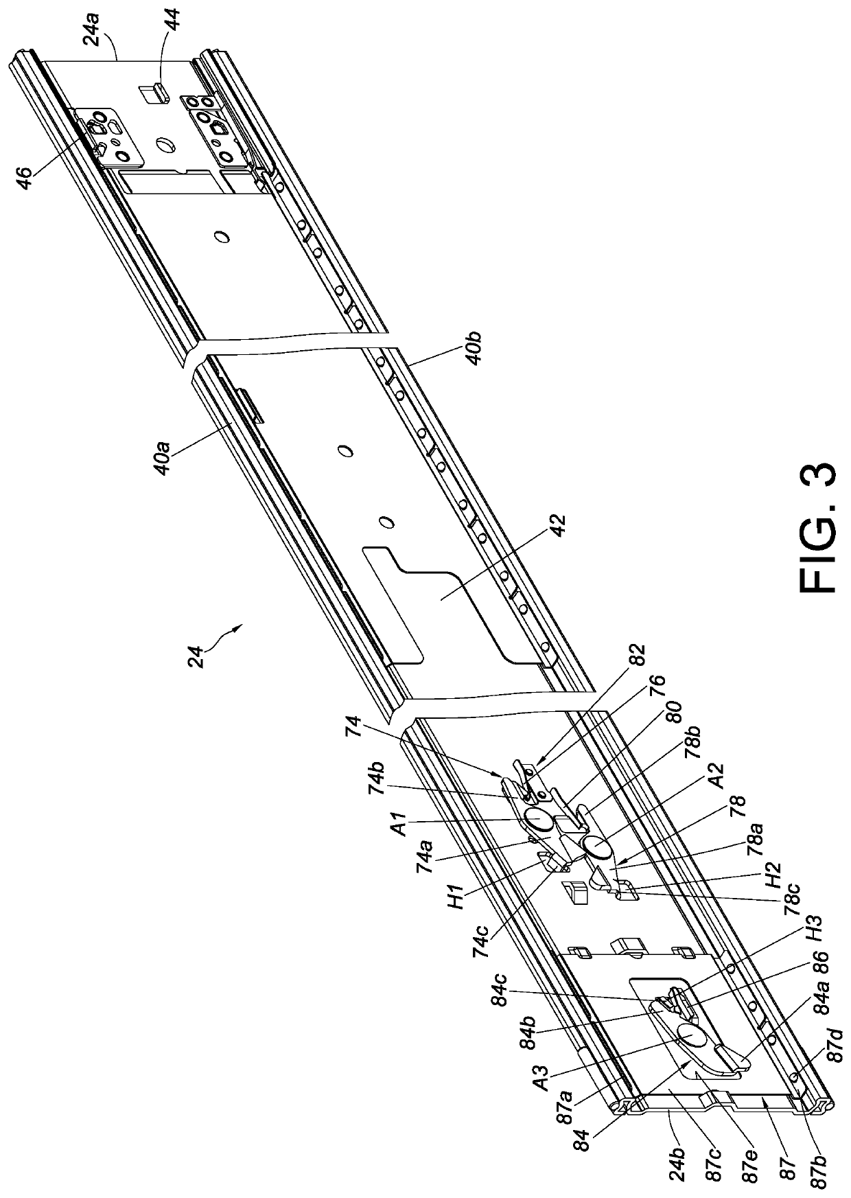 Slide rail assembly and operation method thereof