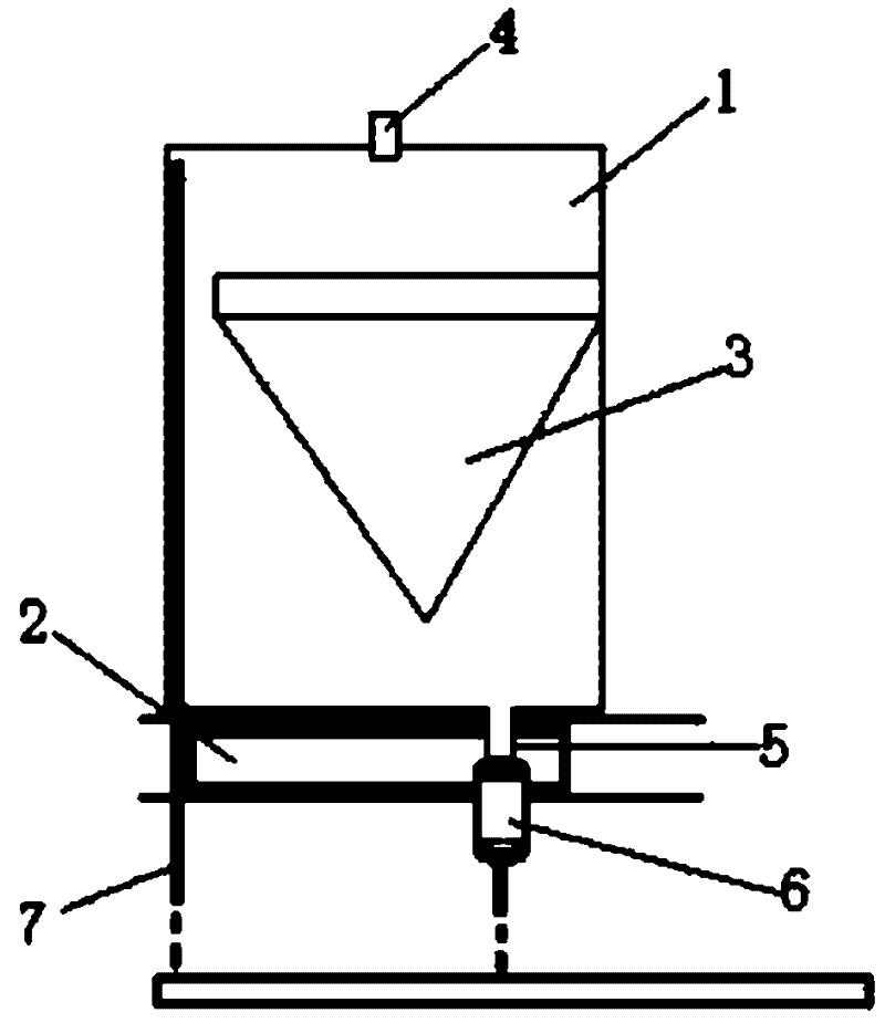 Mass flow meter based on weighing method