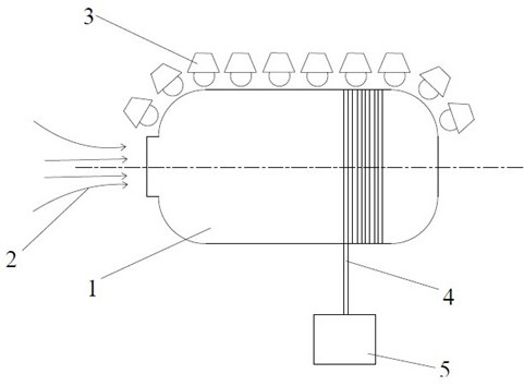 Ultraviolet curing composite material pressure container and forming method