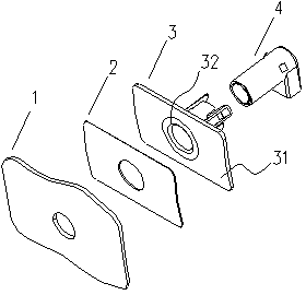 Automotive radar mounting bracket and automobile using bracket