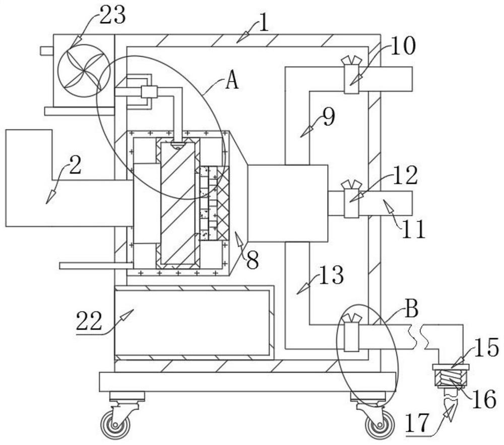 Clinical local anesthesia spraying device for anesthesiology department