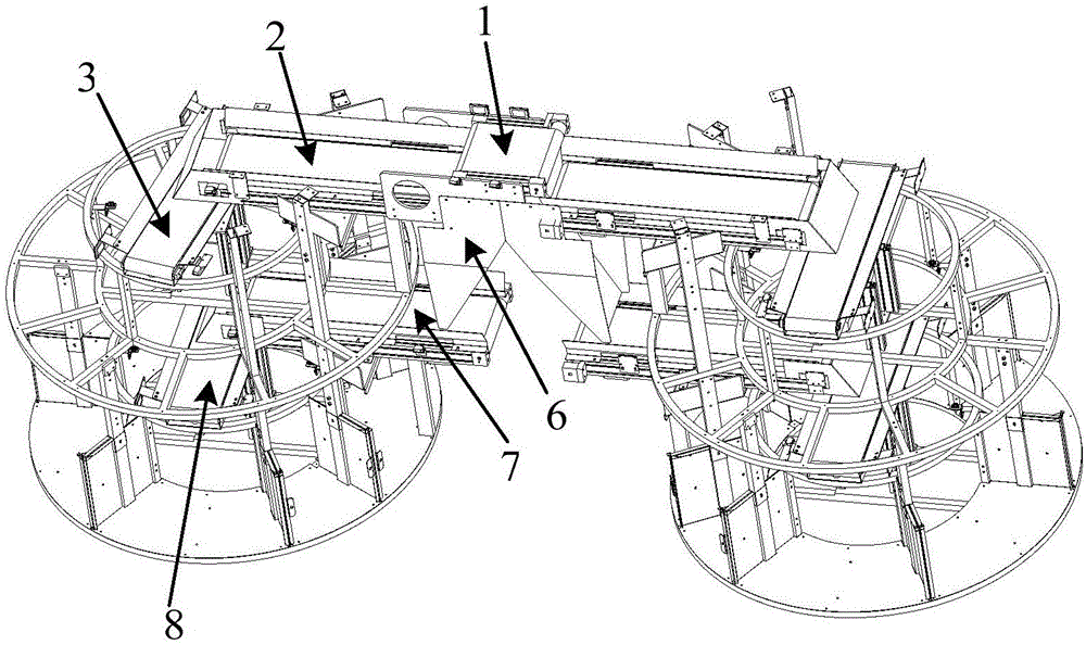 Rotating type static allocation infusion bag intelligent sorting system and method thereof