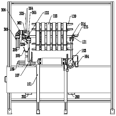 Twisting frame conveying, lifting and rotating device for knitting twisting machine