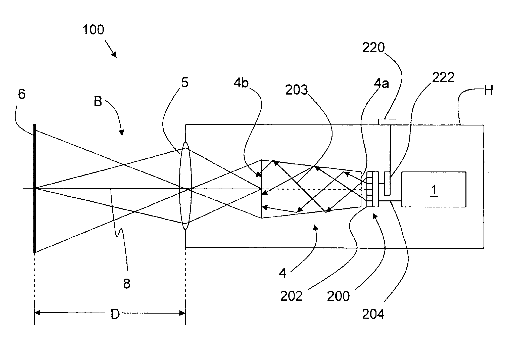 Compact work light with high illumination uniformity