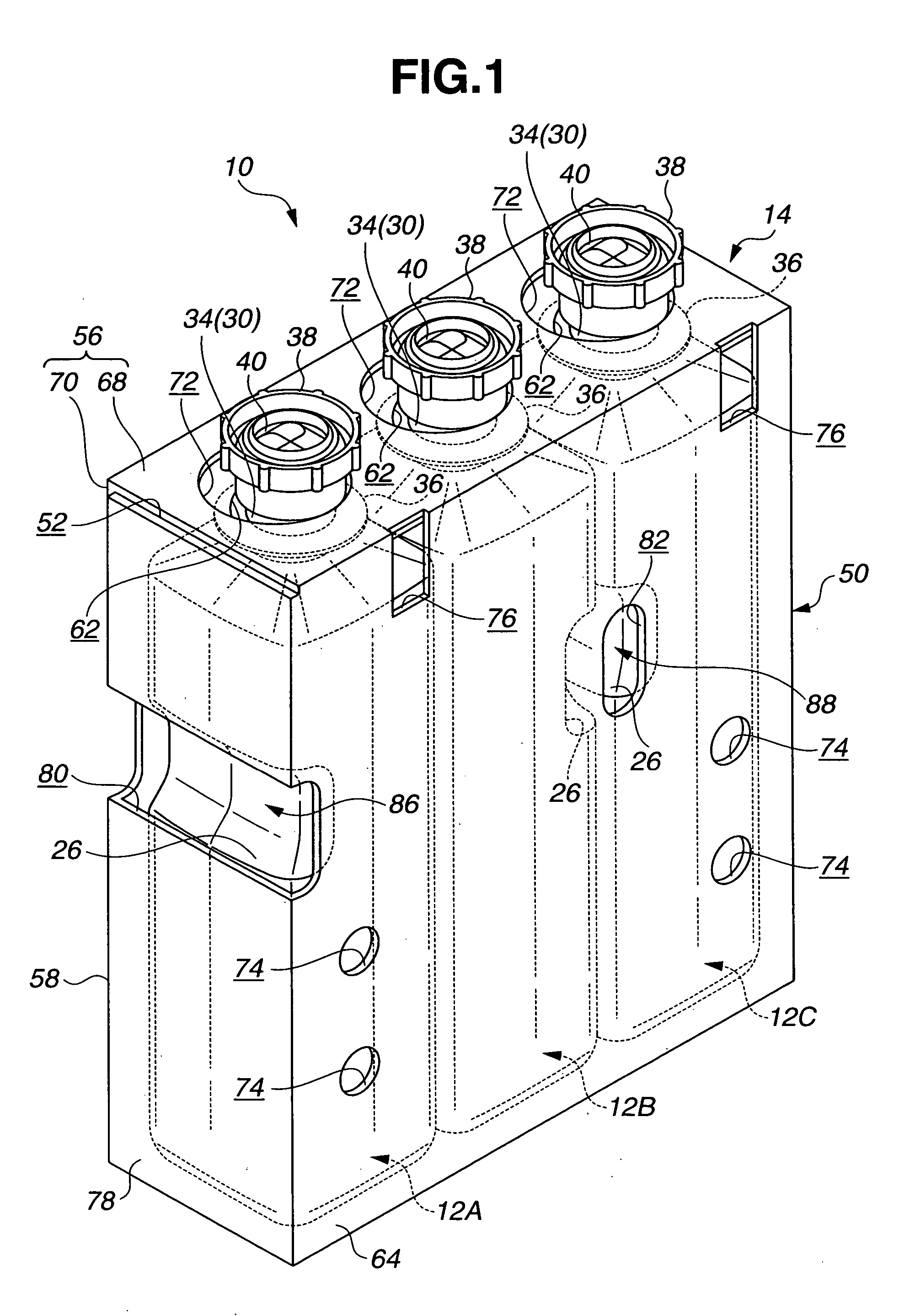 Photographic processing agent cartridge and container usable therein