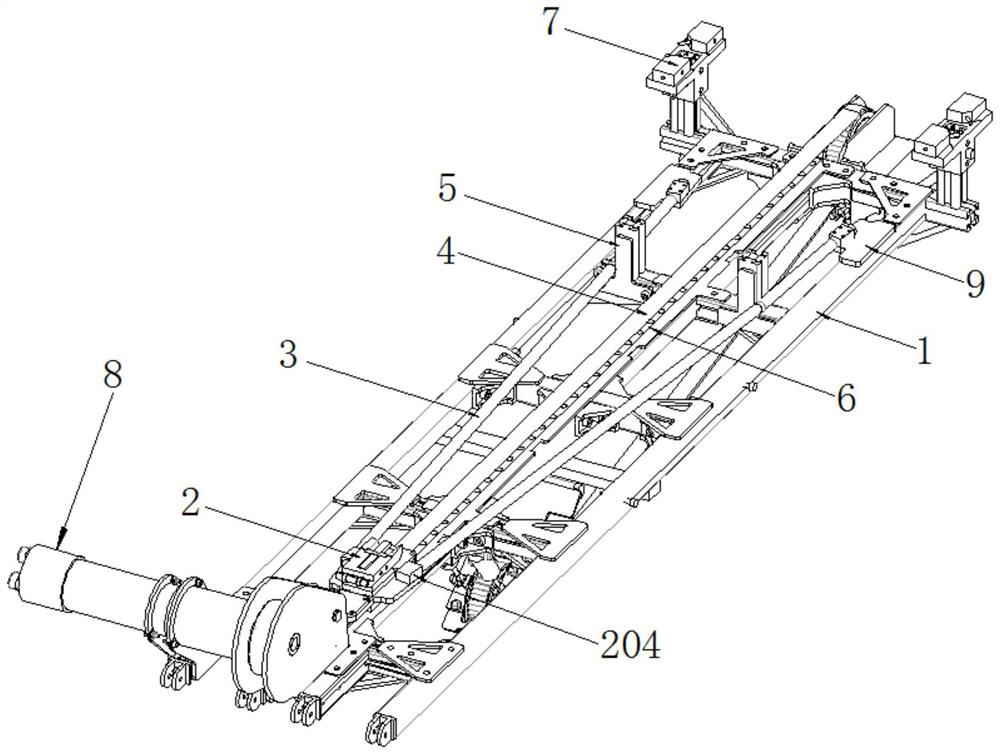 Launching device based on synchronous belt