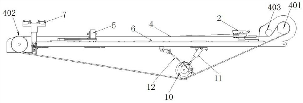 Launching device based on synchronous belt