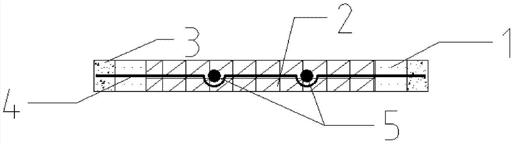 Infilled wall with build-in cross steel bars and manufacturing method of infilled wall