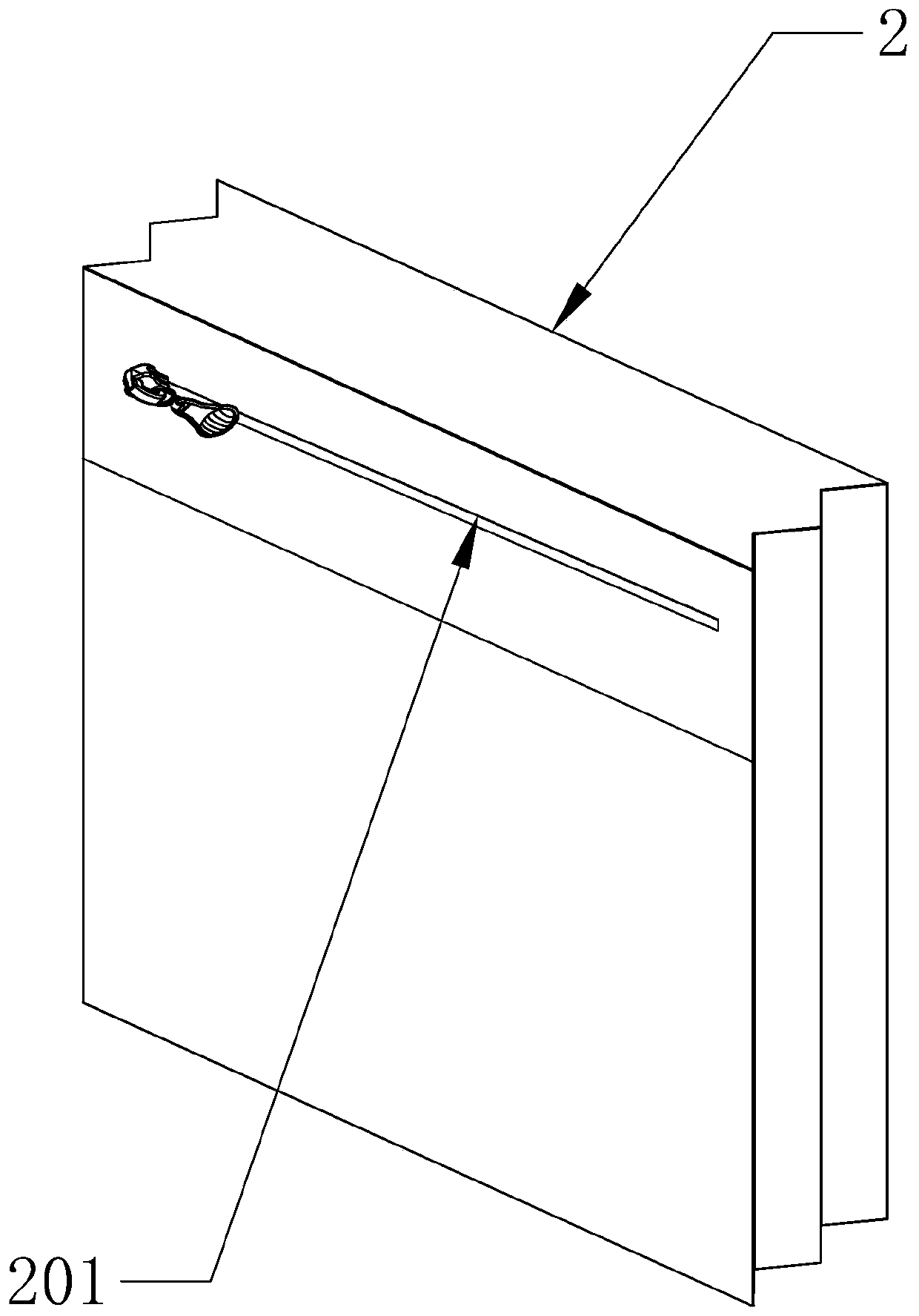 Protective clothing used in epidemic situation and breaking and detaching device thereof