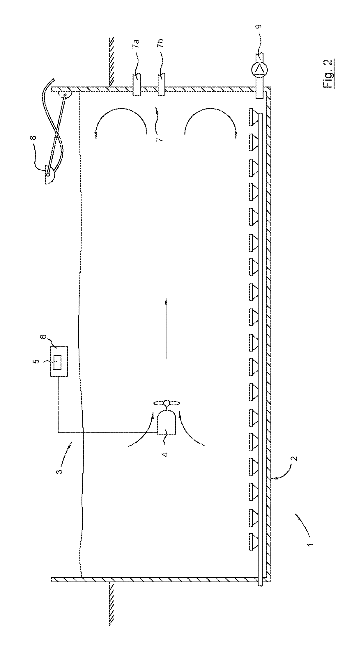 Method for controlling a treatment apparatus arrangement, a treatment apparatus arrangement for a treatment plant as well as a treatment plant