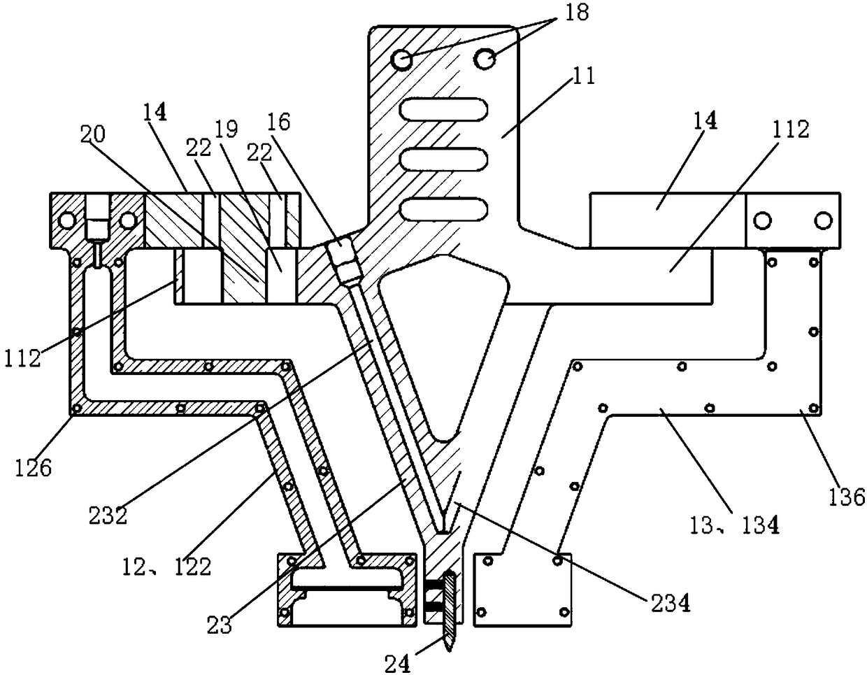 Narrow-gap TIG welding gun