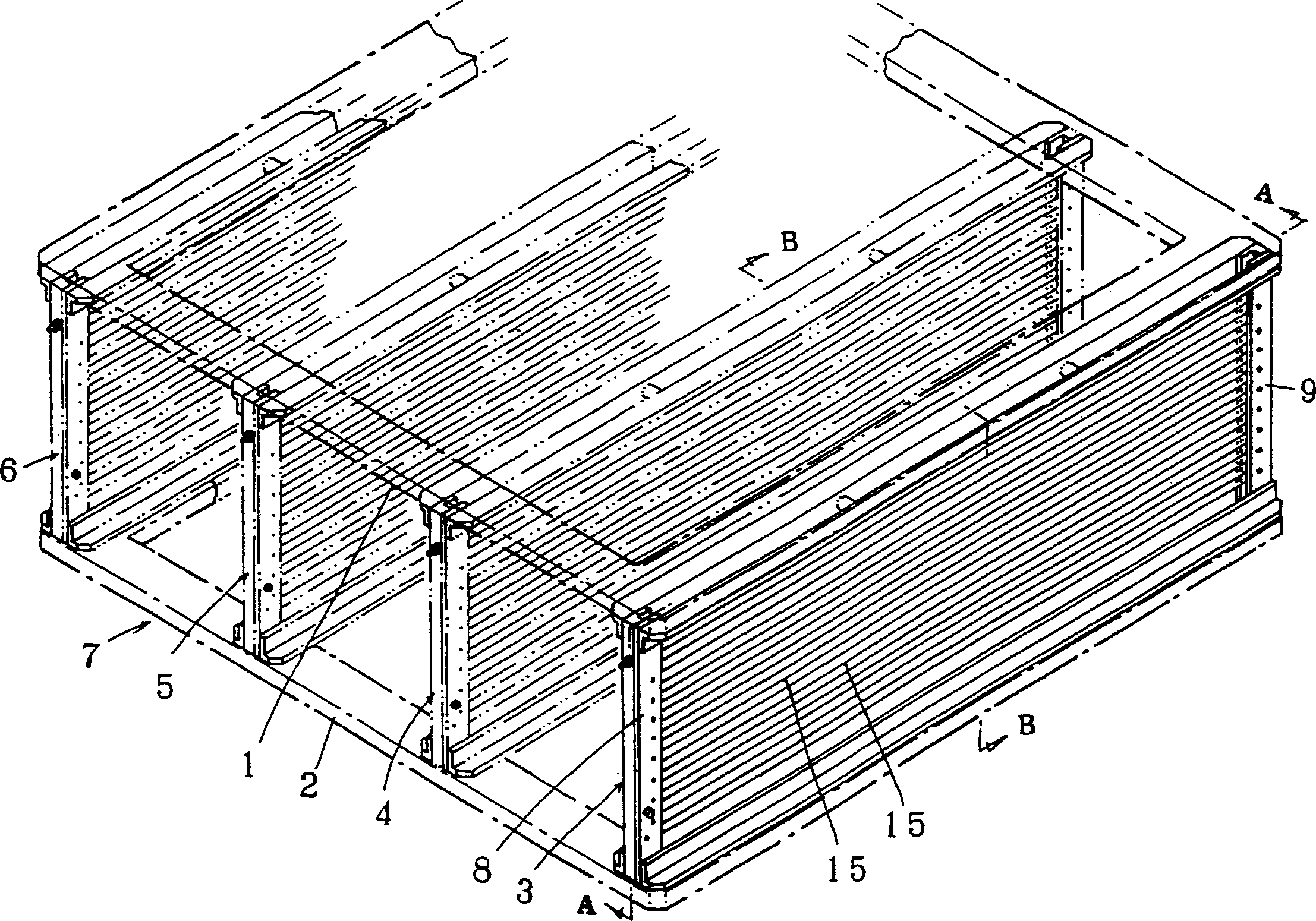 Container for lamellate articles