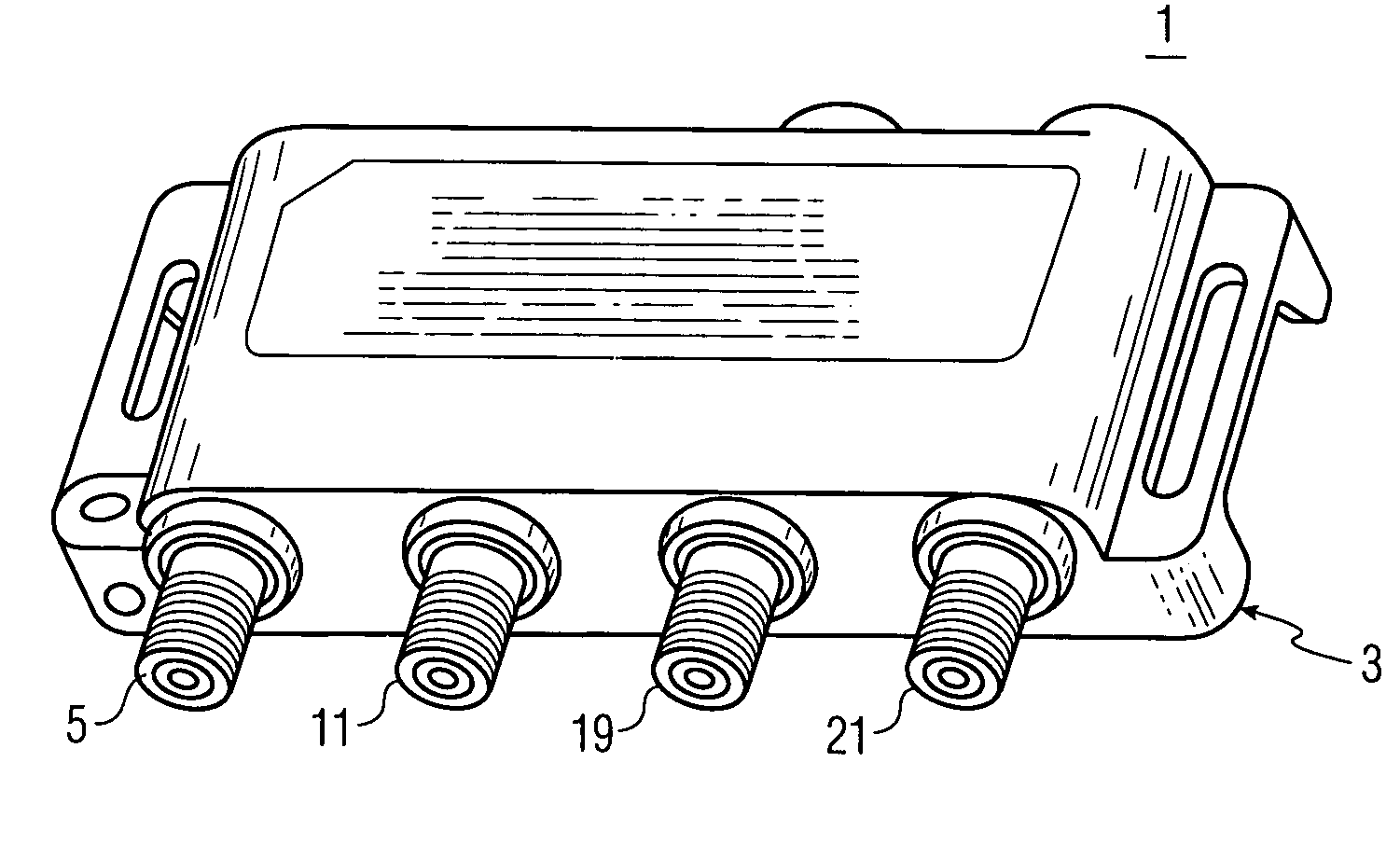 Constant input port impedance for CATV amplifier with passive modem port