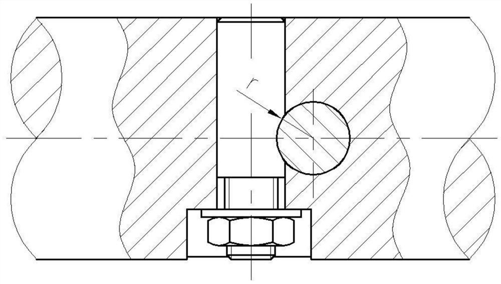 Clamping structure of double-worm gear fly-cutter