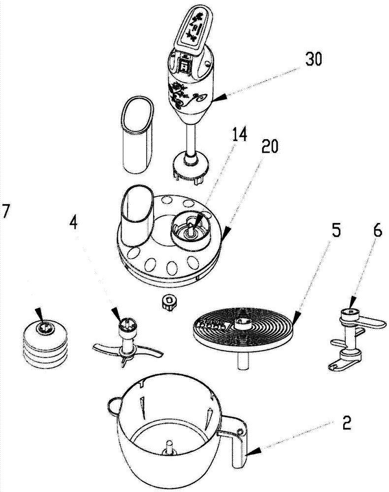 Handheld multifunctional food processing device