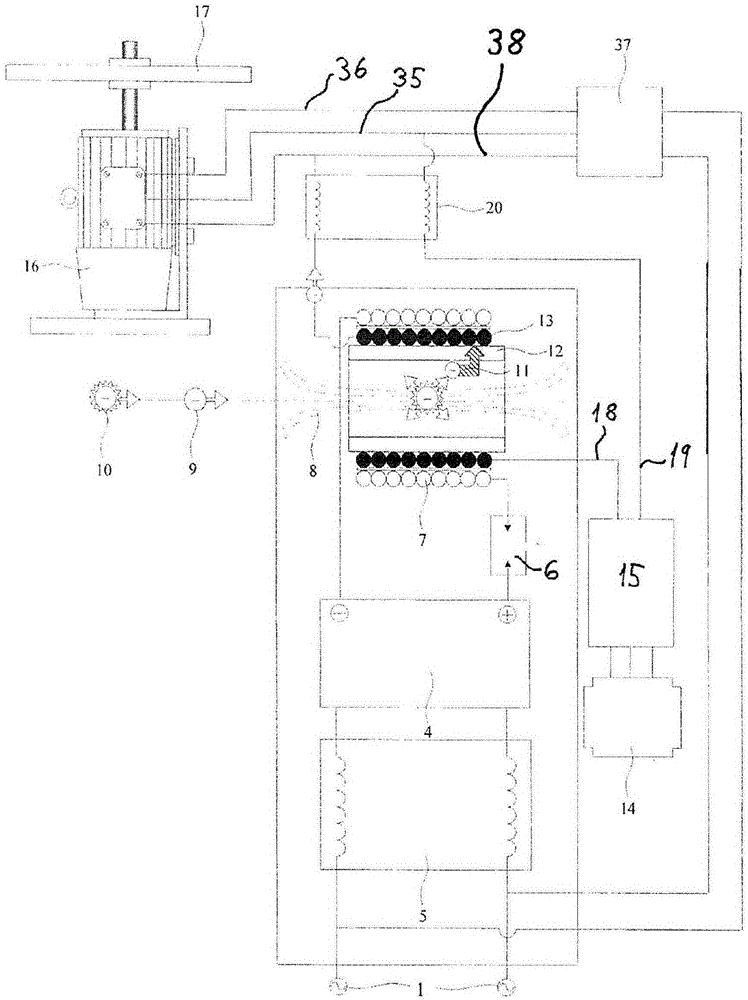 Device and process for generation of electrical energy