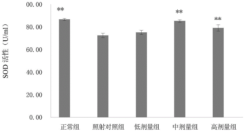 Compound traditional Chinese medicine for radiation protection