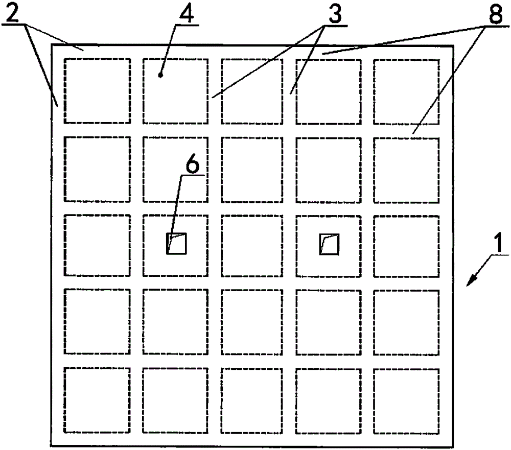 Filling box with bottom ventilation net and upper part exhaust holes