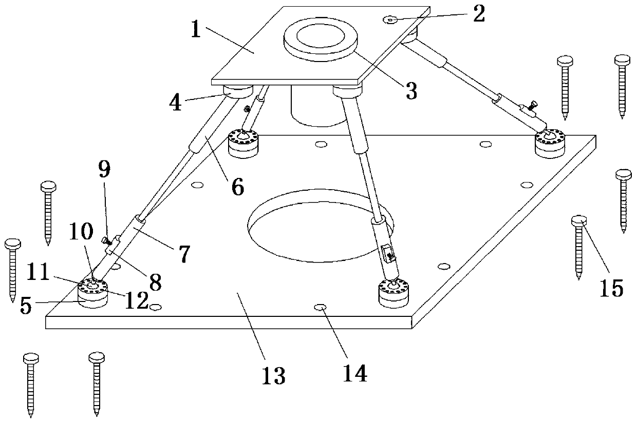 All-terrain static sounding counterforce bracket and mounting method