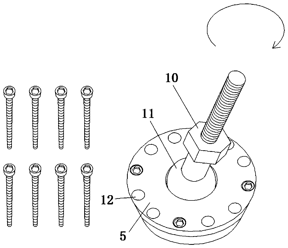 All-terrain static sounding counterforce bracket and mounting method