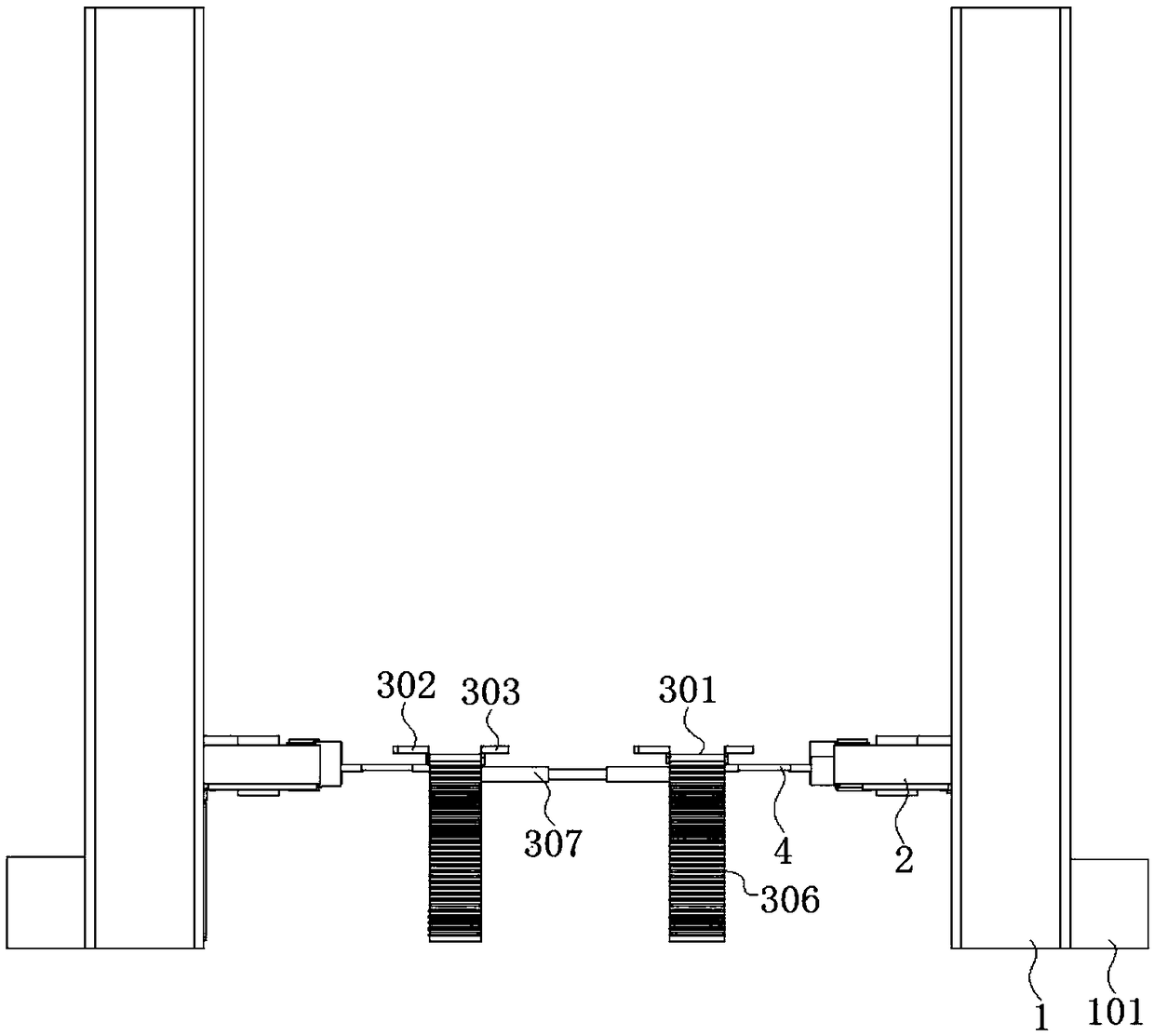 Double-column hydraulic lifter suitable for lifting of vehicles with different types