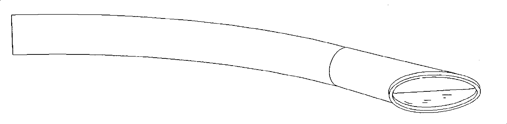 Artificial blood vessel with bias current guide