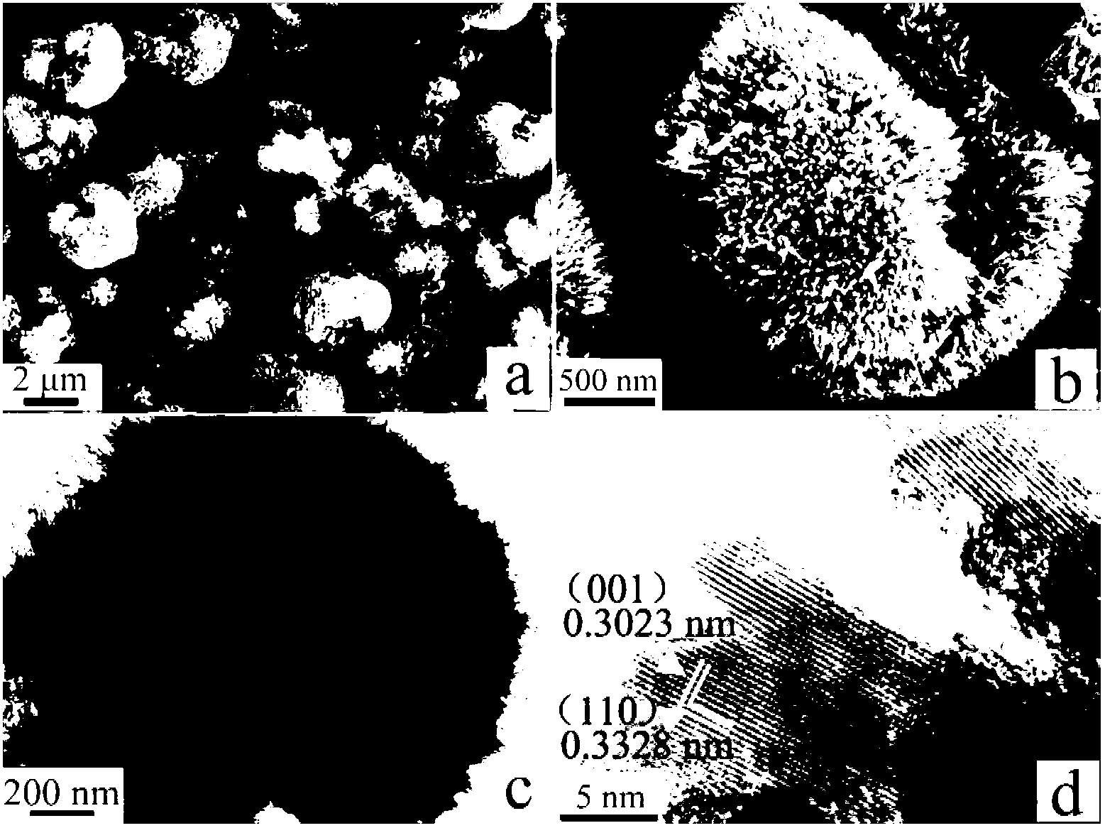 Rutile crystal form titanium oxide having hierarchical structure, and preparation method and use thereof