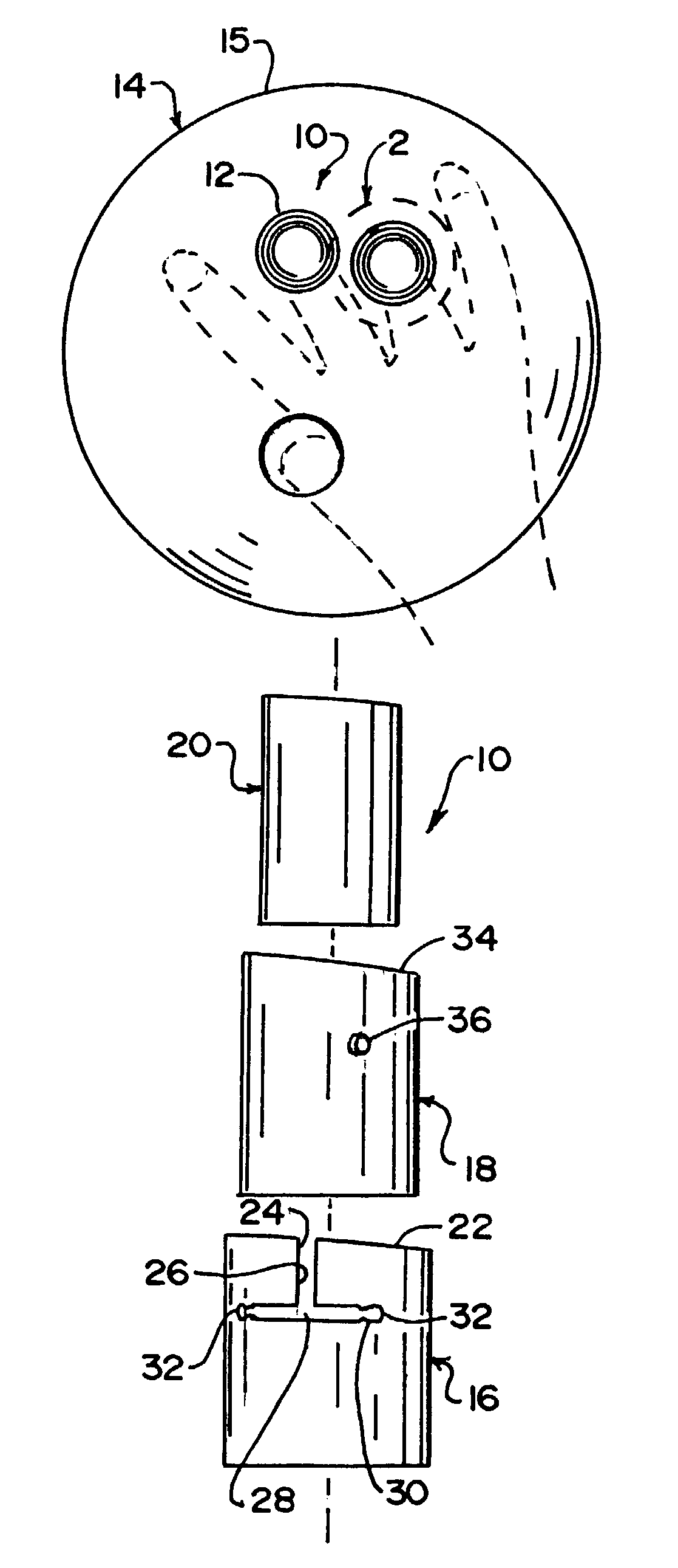 Grip adjusting insert for a hole in a bowling ball