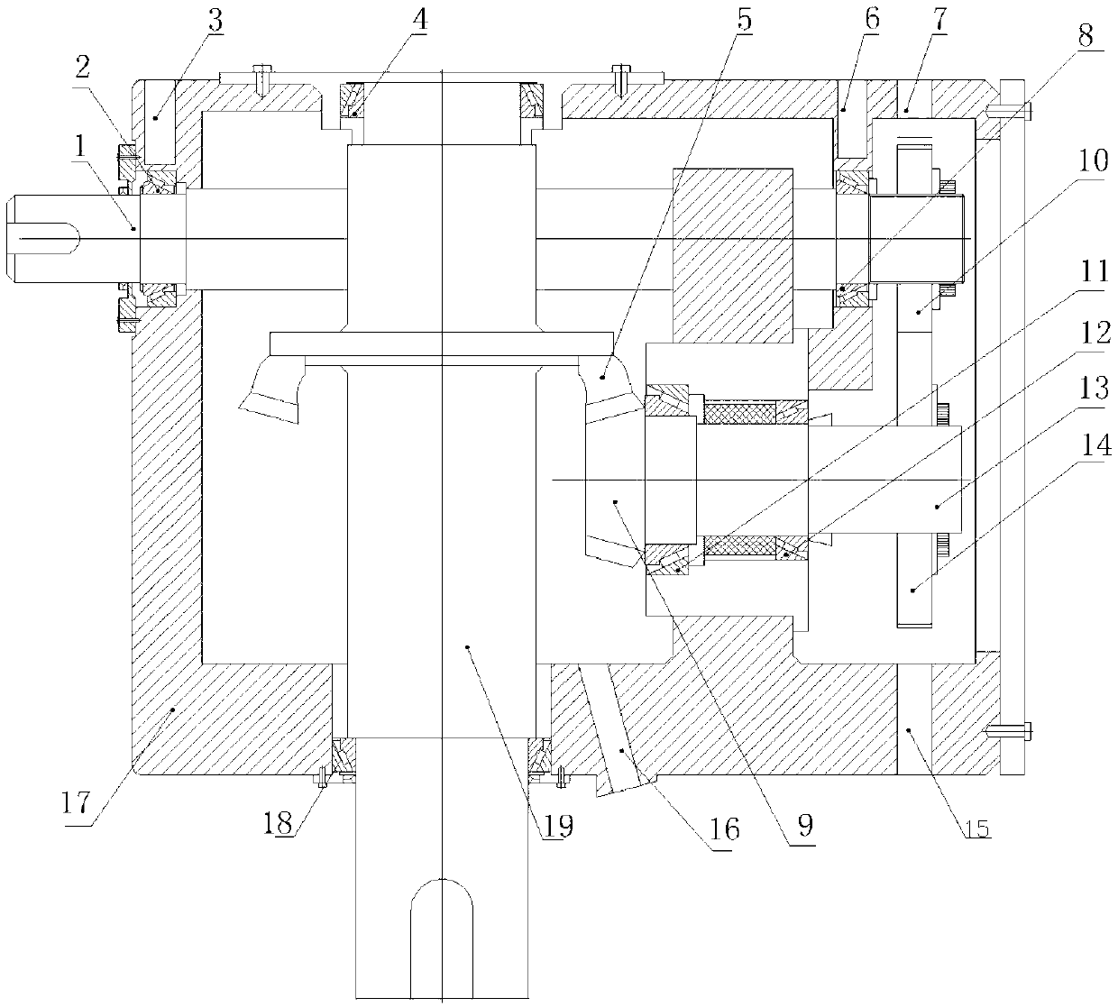 Low-speed gear information case body