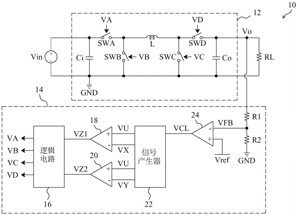 Control circuit and method of buck-boost power converter