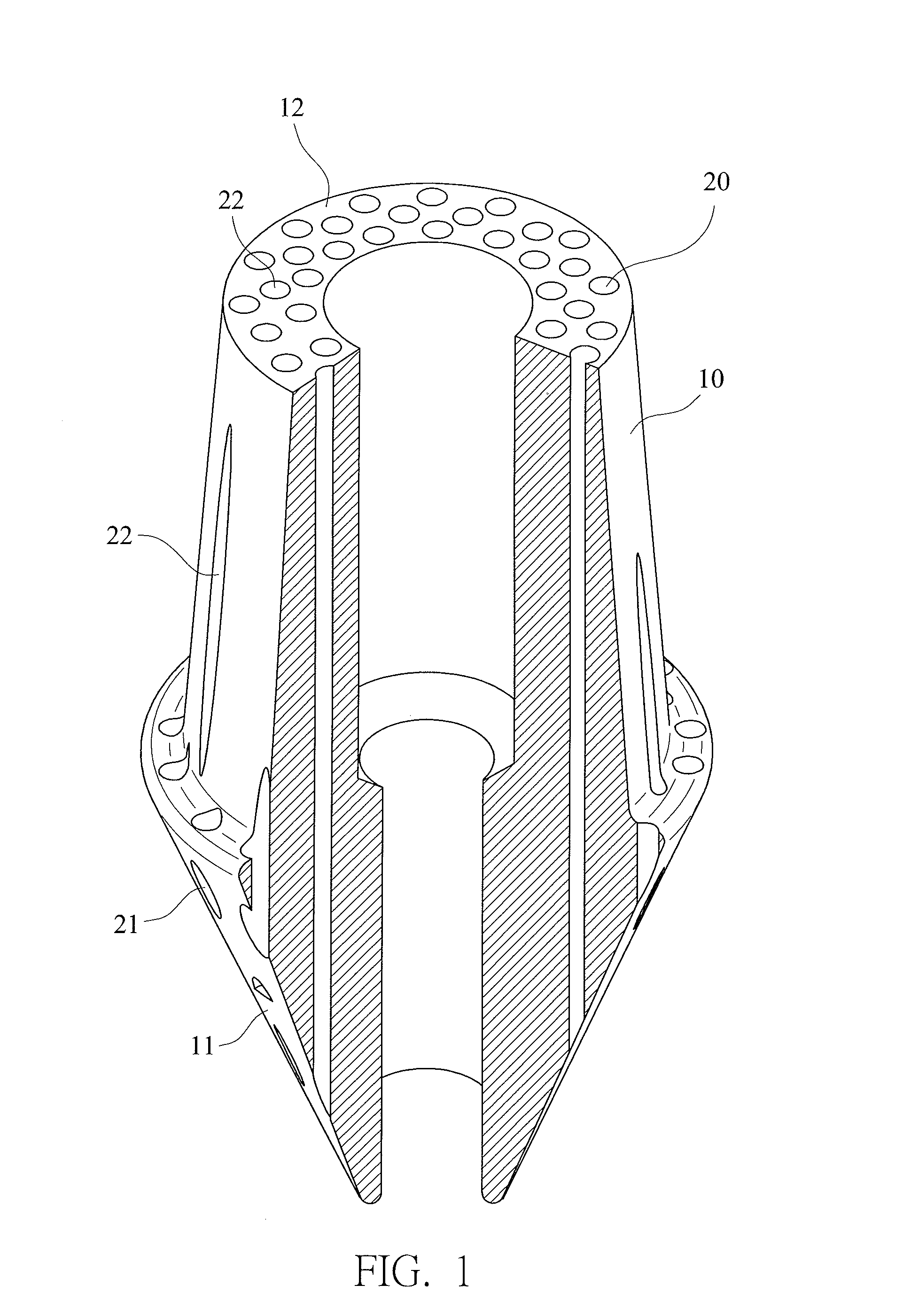 Fiber Abutment Material and Structure of Dental Implant