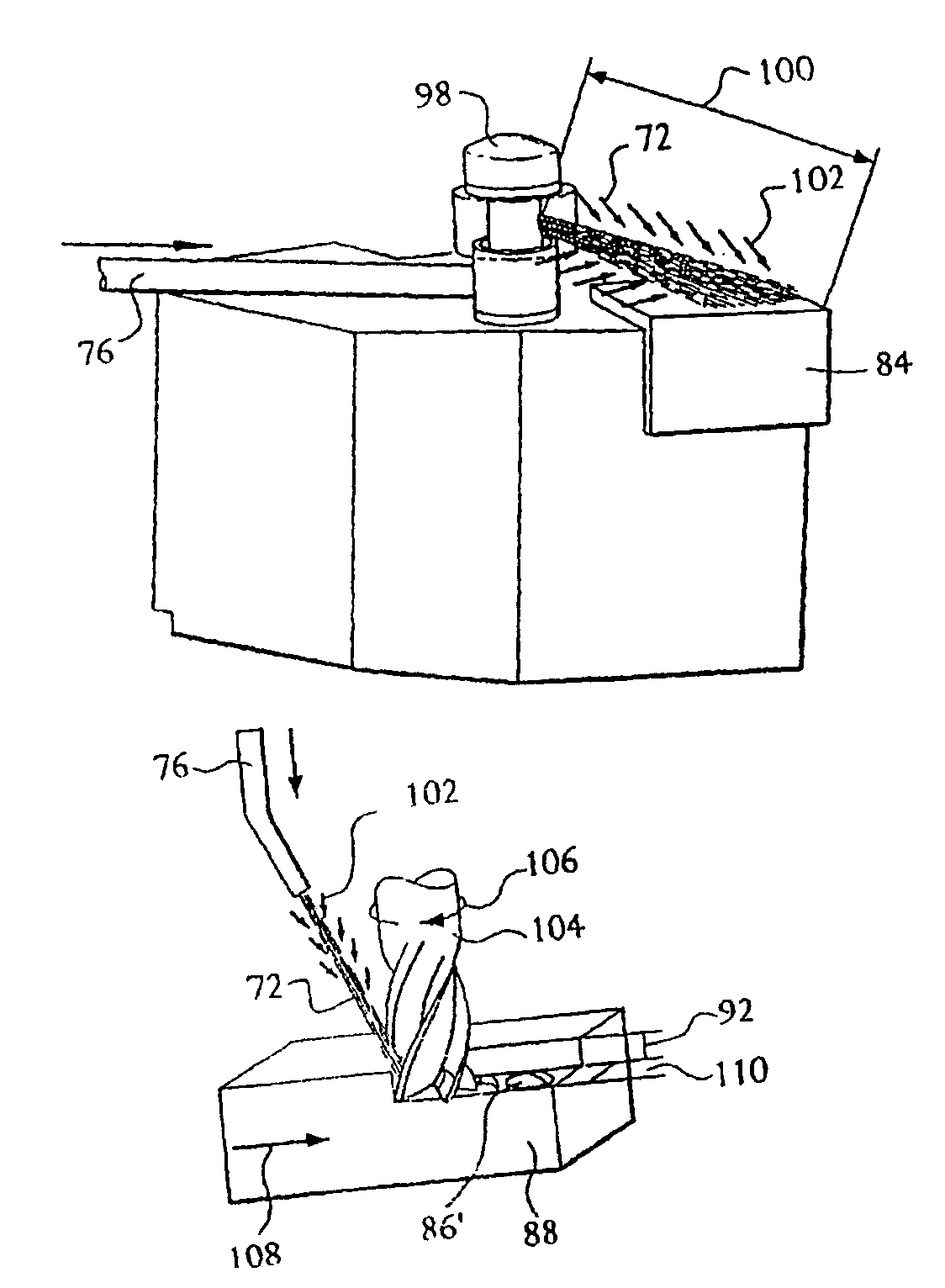 Apparatus and method of cryogenic cooling for high-energy cutting operations