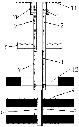 Drilling method for preventing water accumulation in goaf